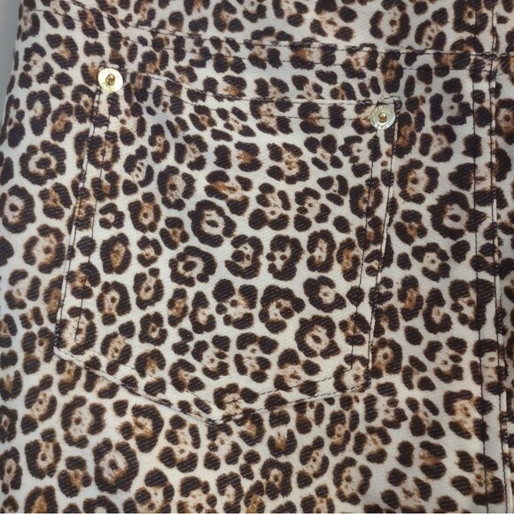 Michael Michael Kors Leopard Animal Print Jeggings Pants. - Picture 8 of 12